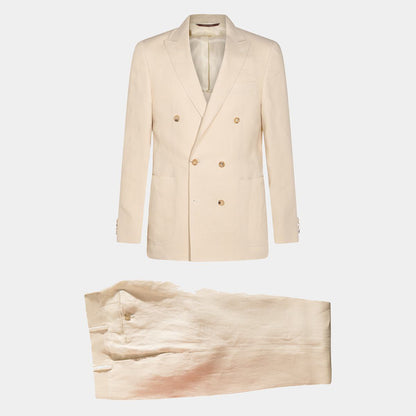 Canali White Wool Suits