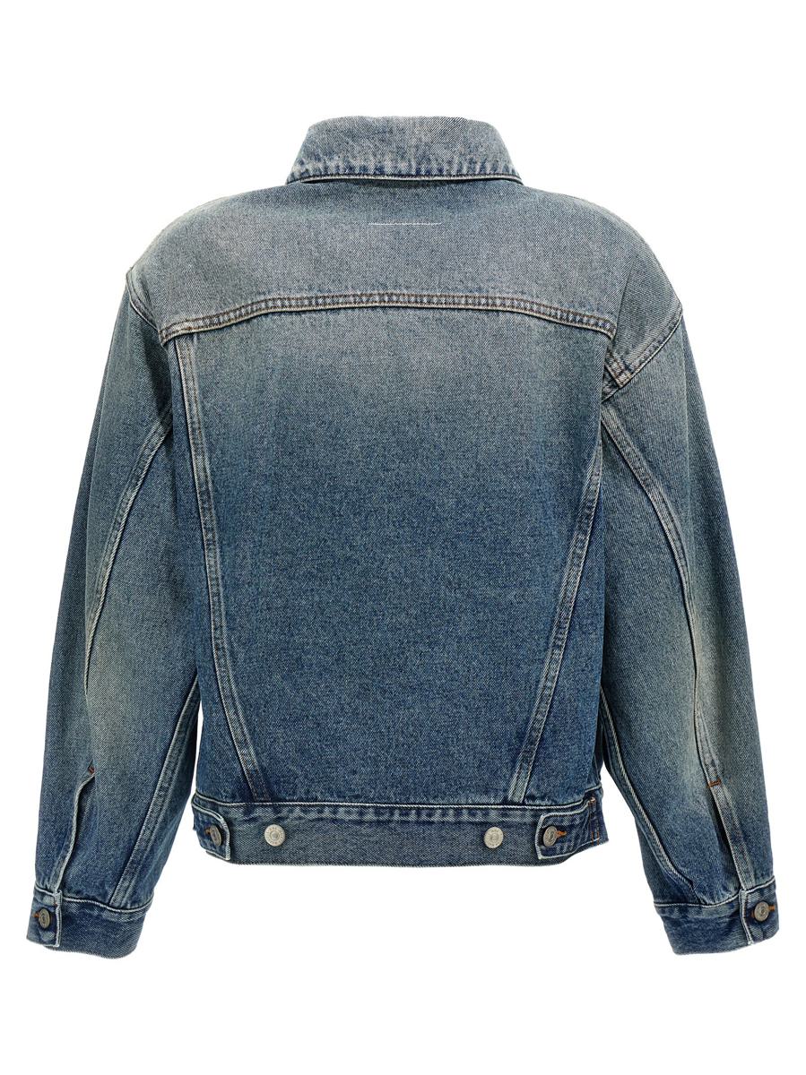 MM6 Maison Margiela Cut-Out Denim Jacket