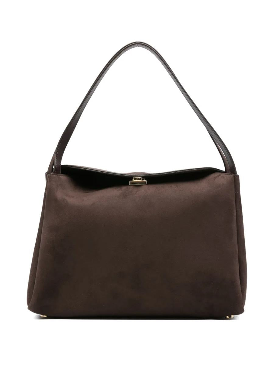 Themoirè Snap-Closure Tote Bag