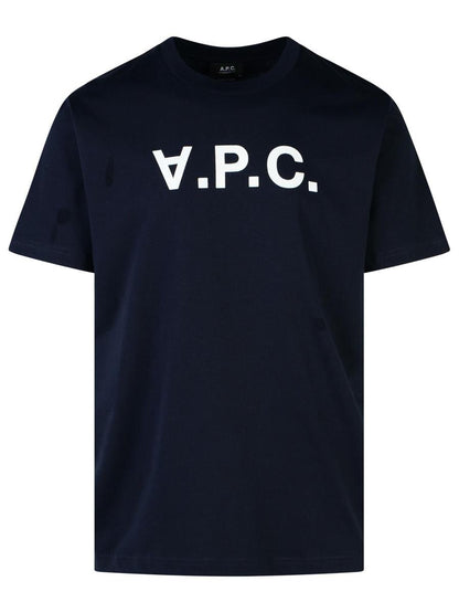 A.P.C. Navy Cotton T-Shirt