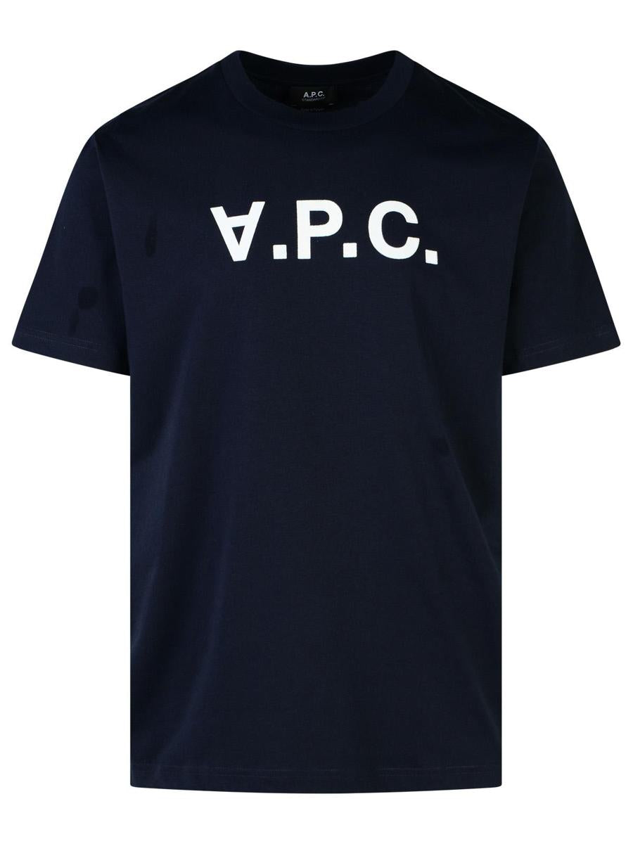 A.P.C. Navy Cotton T-Shirt