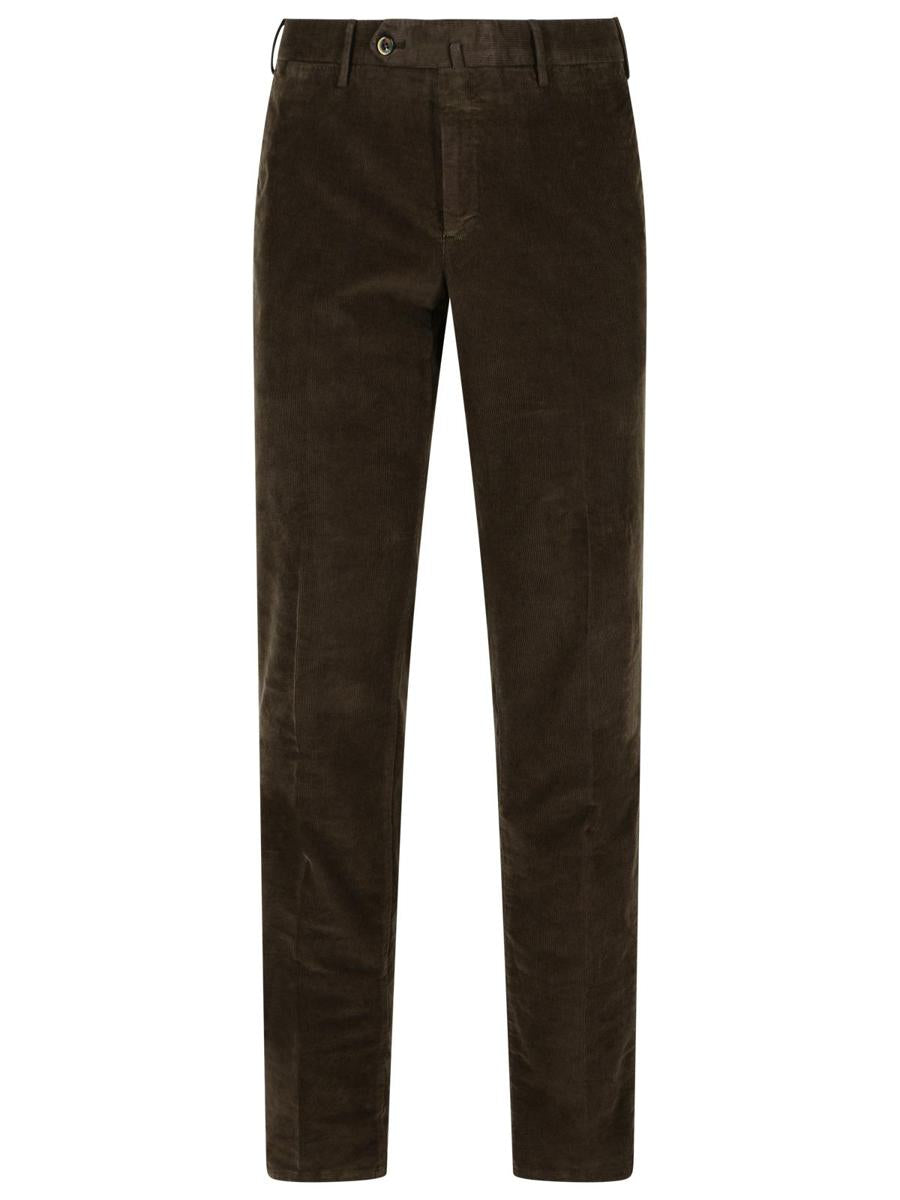 Pt Torino 'Slim' Brown Cotton Pants
