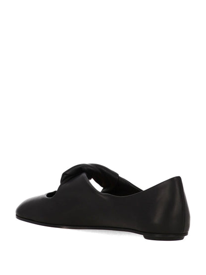 Alexander Mcqueen Twisted Detail Ballet Flats