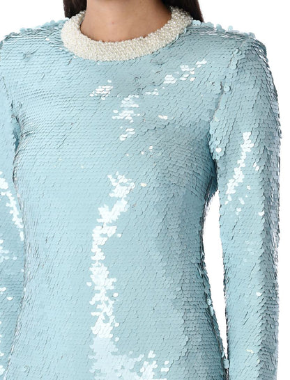 Self-Portrait Sequin Mini Dress
