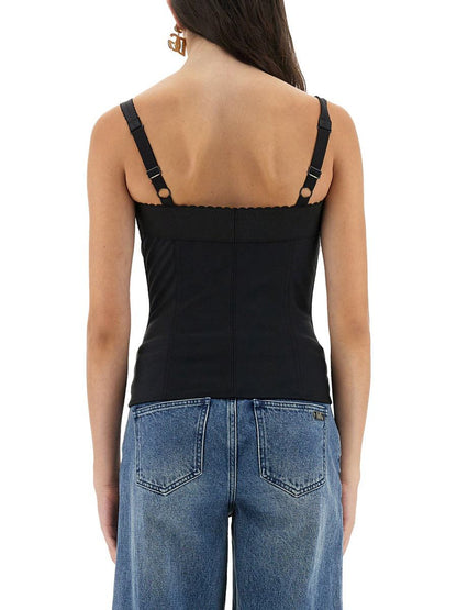 Dolce & Gabbana Satin Bustier Top
