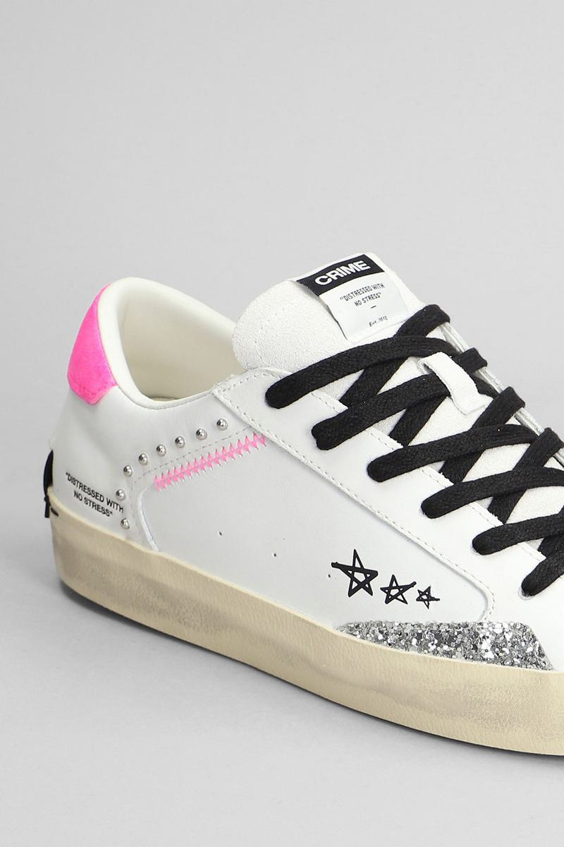 Crime London Distressed Sneakers