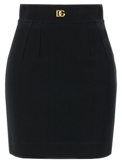 Dolce & Gabbana Logo Stretch Skirt