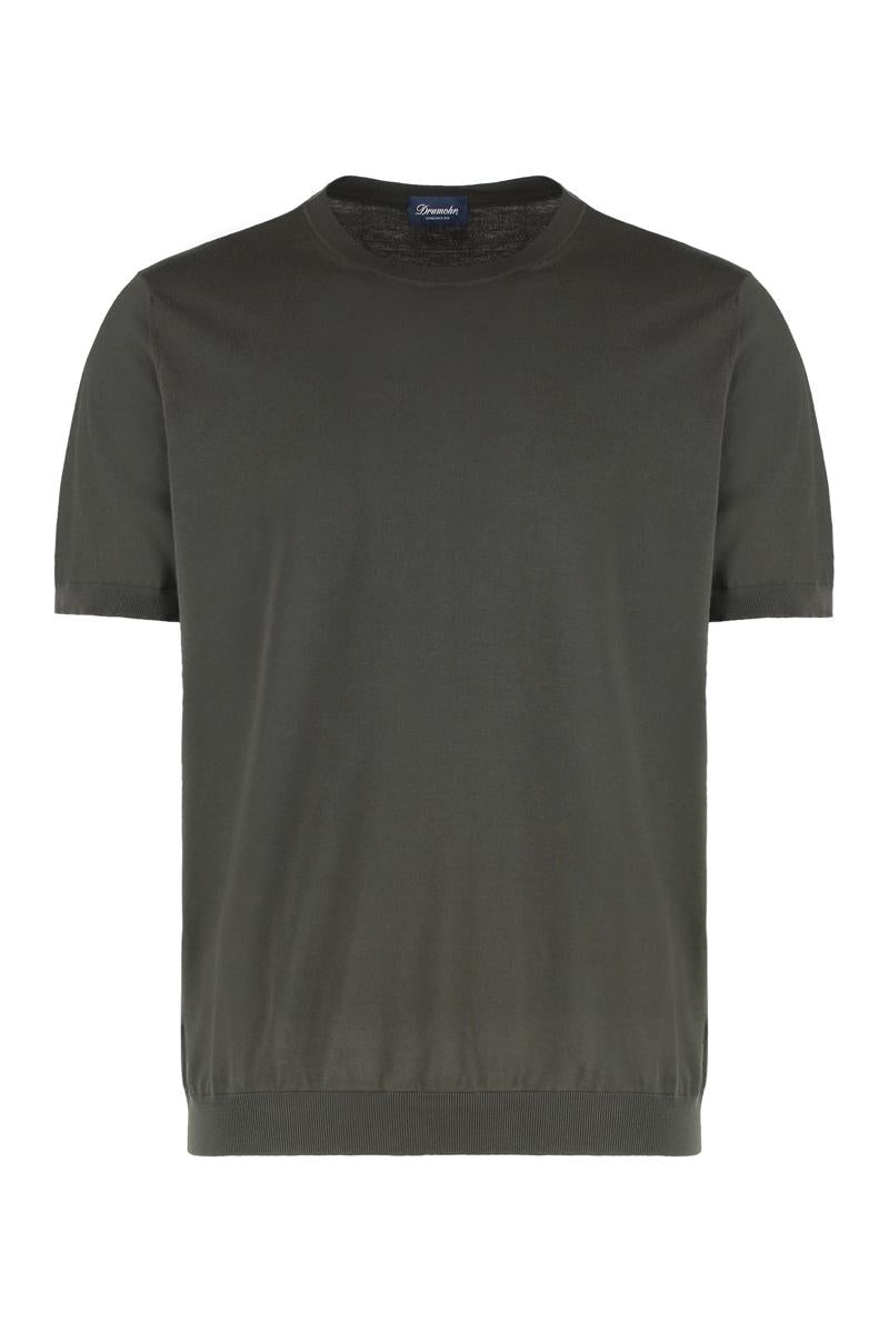 Drumohr Cotton Short Sleeve Sweater