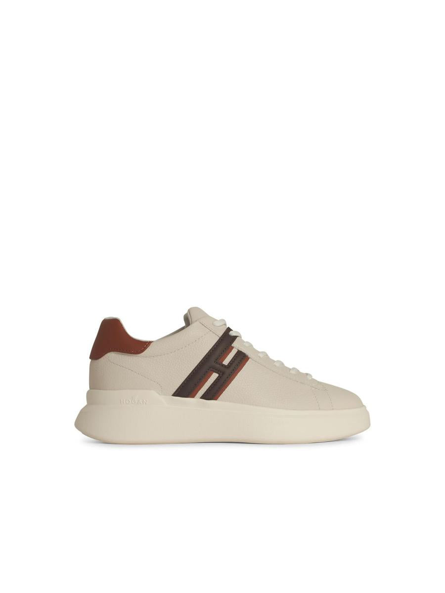 Hogan 'H583' White Leather Sneakers