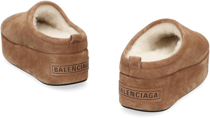 Balenciaga Alaska Soft Suede Mules