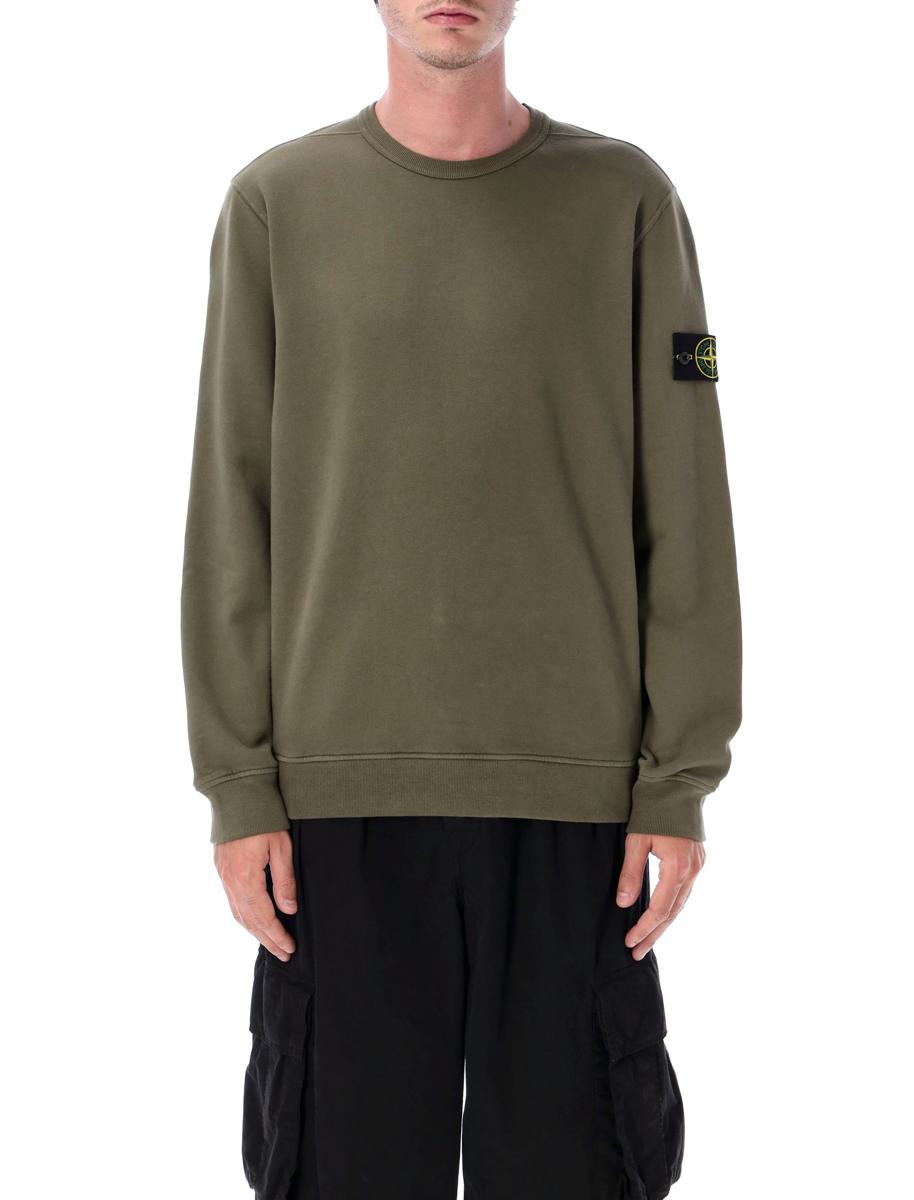 Stone Island Brushed Organic Cotton Sweatshirt