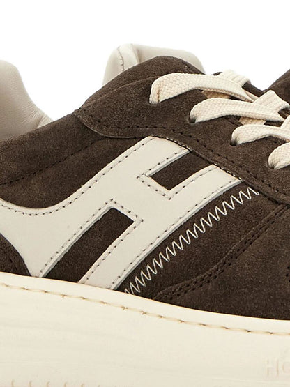 Hogan H630 Suede And Leather Sneakers Shoes