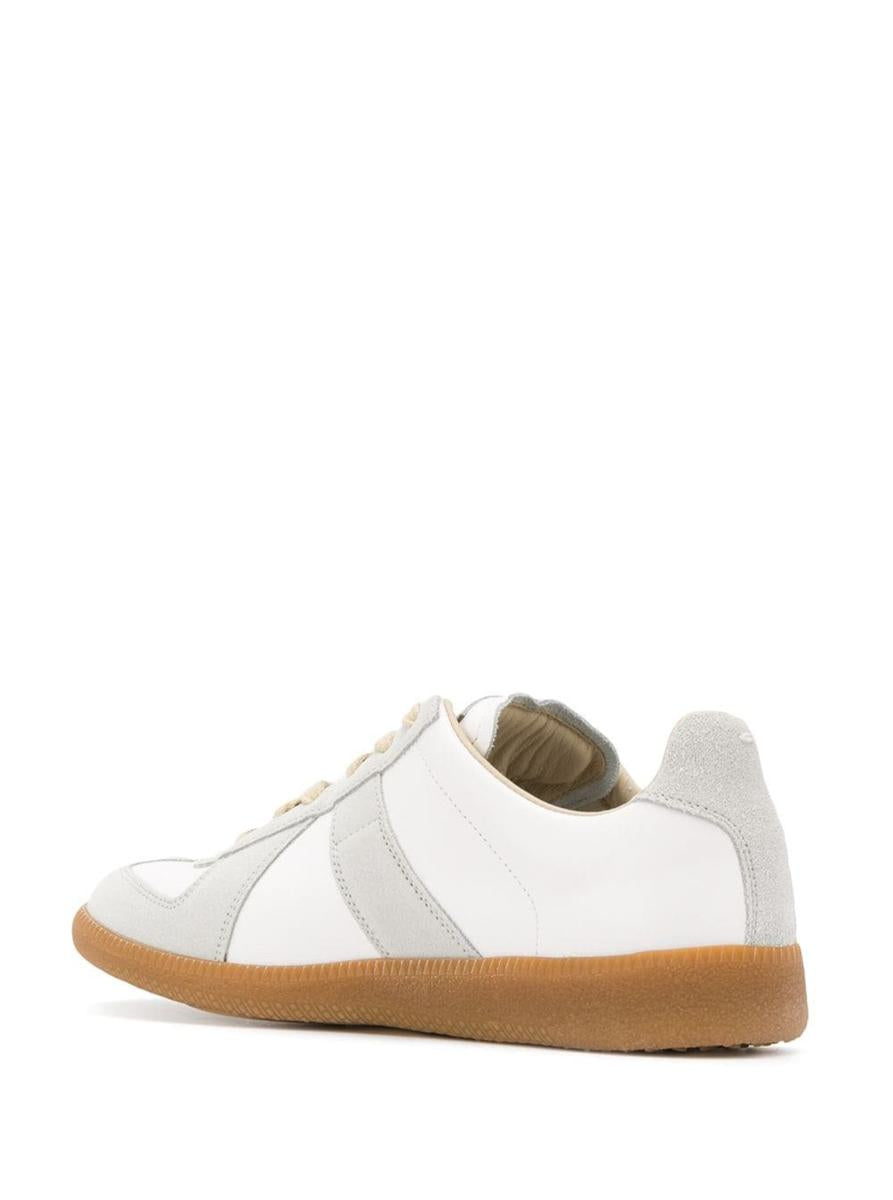 Maison Margiela Woman'S Bicolor Leather Replica Sneakers