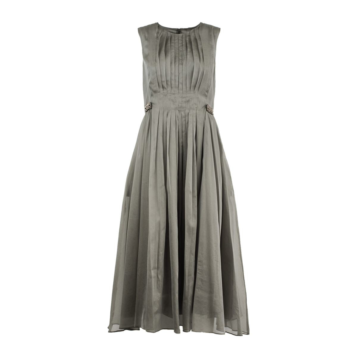 Max Mara Silk Mixed Organza Dress