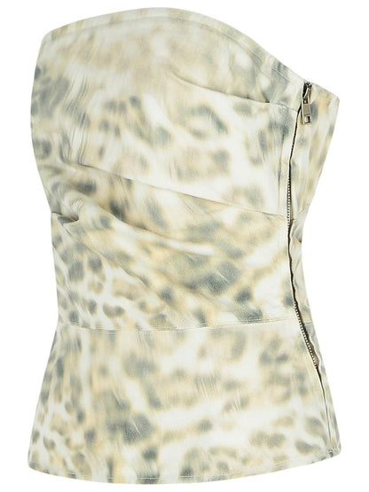 Rotate Birger Christensen 'Leo' Multicolor Cotton Top