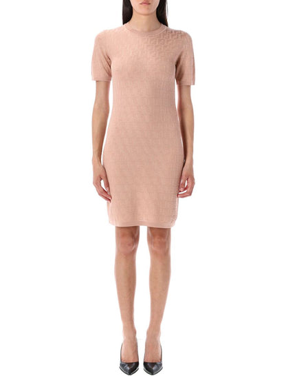 Fendi Ff Knit Mini Dress