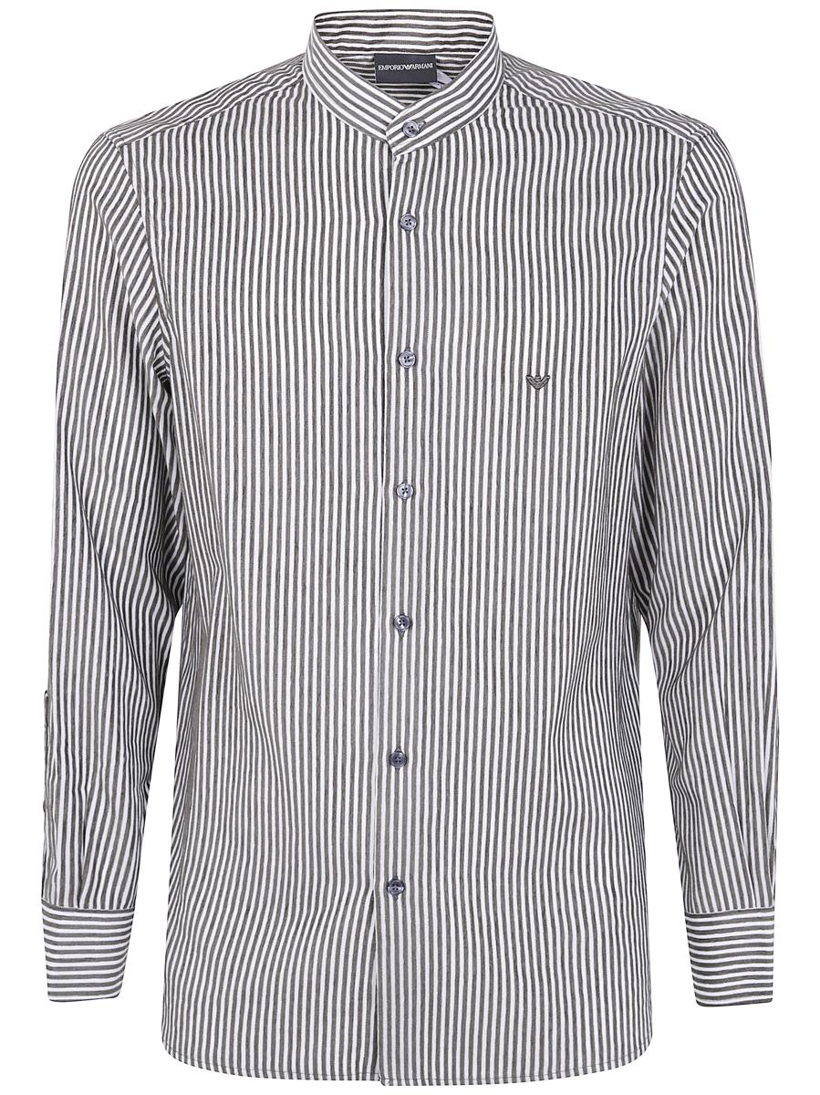Emporio Armani Korean Neck Shirt Clothing