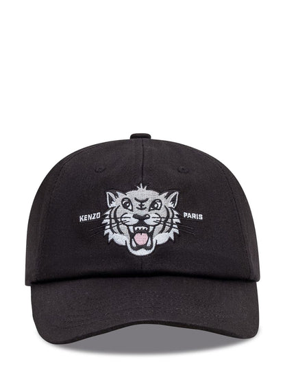 Kenzo Kenzo Black Cap With Tiger