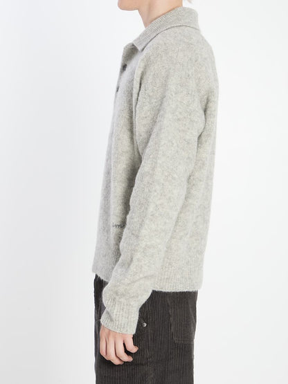 Polo In Alpaca And Wool