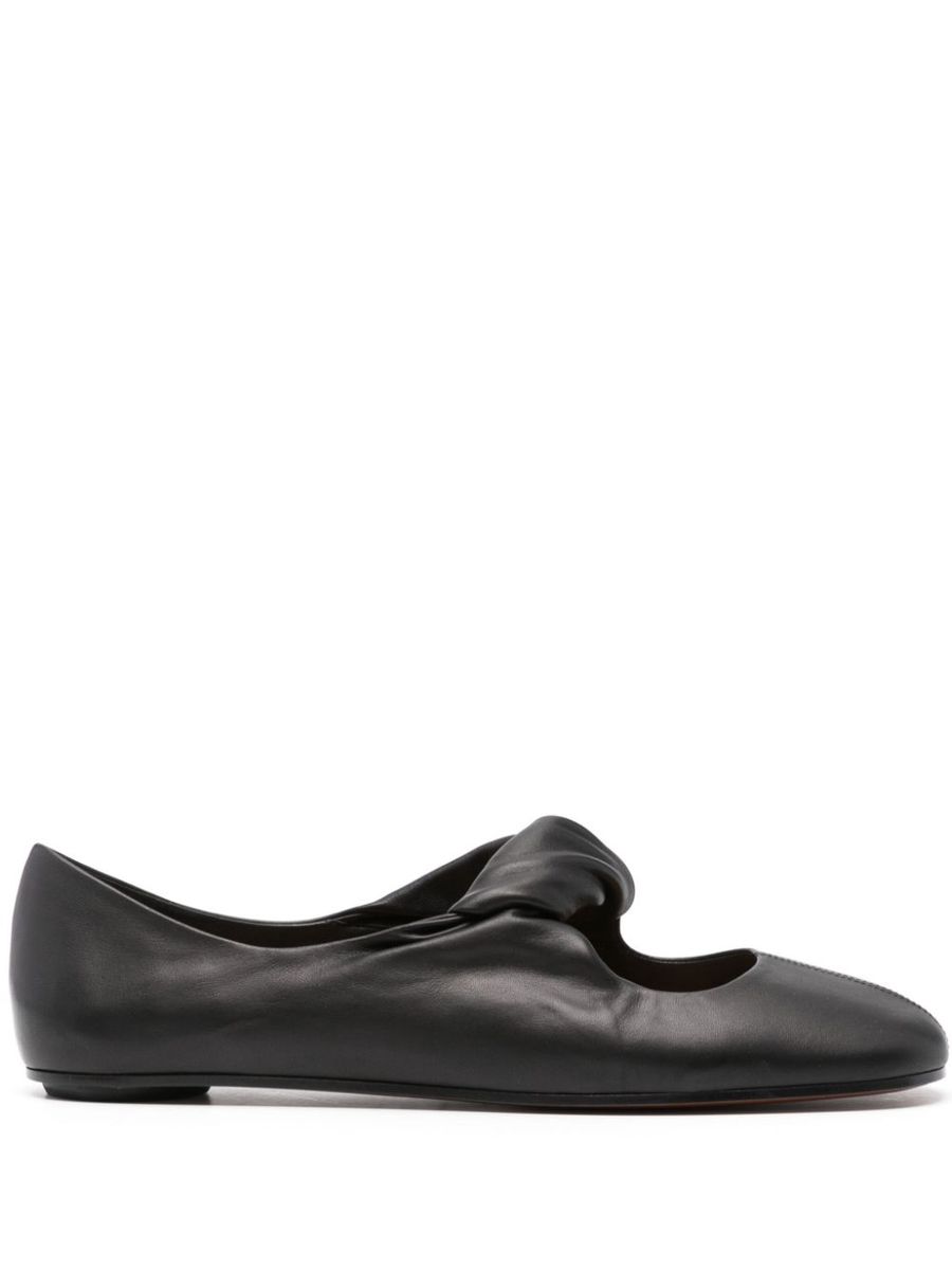 Alexander Mcqueen Twisted Detail Ballet Flats