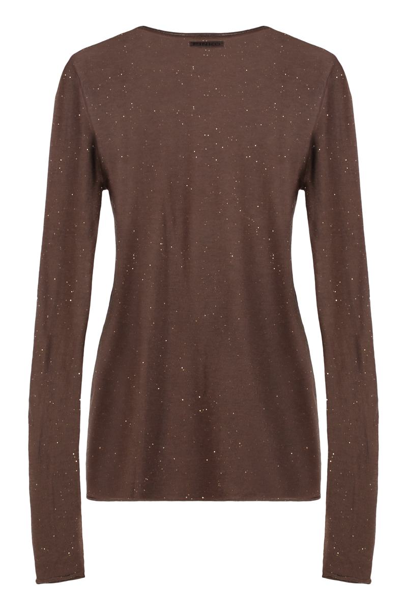 Pinko Pico Long Sleeve Sequin Top