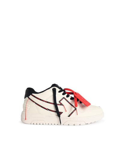 Off-White White 'Ooo Printed&Stitched Arrow' Sneakers