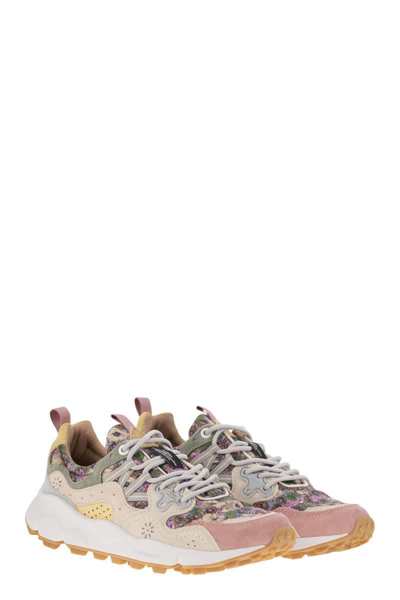 Flower Mountain Yamano 3 - Sneakers In Suede And Technical Fabric