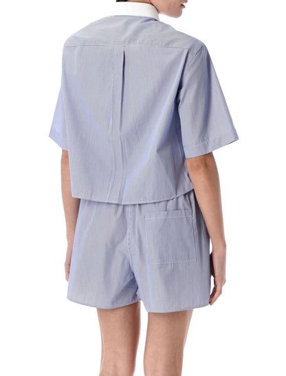 Sporty & Rich Src Cropped Shirt