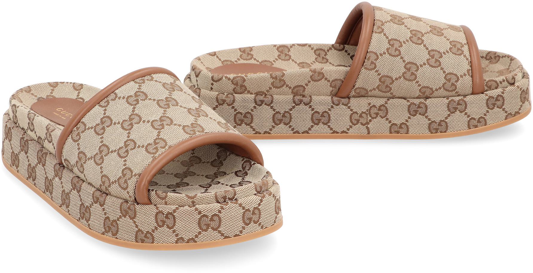 Gucci Original Gg Fabric Slides