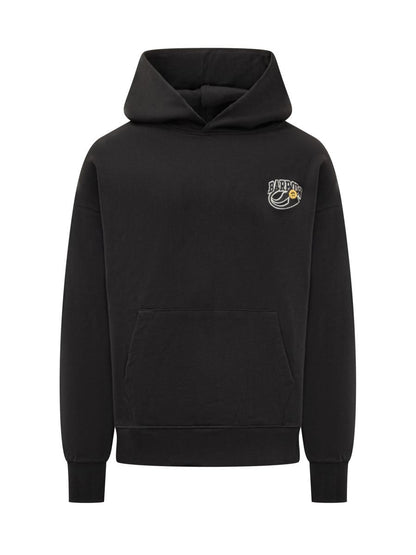Barrow Black Logo Embroidered Barrow Hoodie