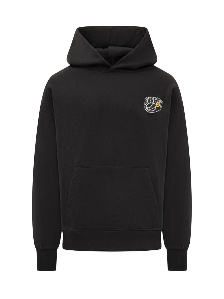 Barrow Black Logo Embroidered Barrow Hoodie