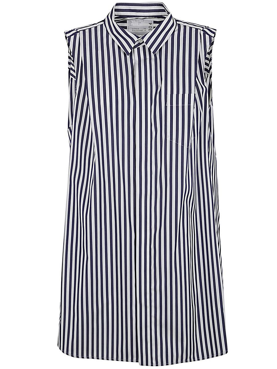 Sacai Cotton Poplin Shirt Dress Clothing