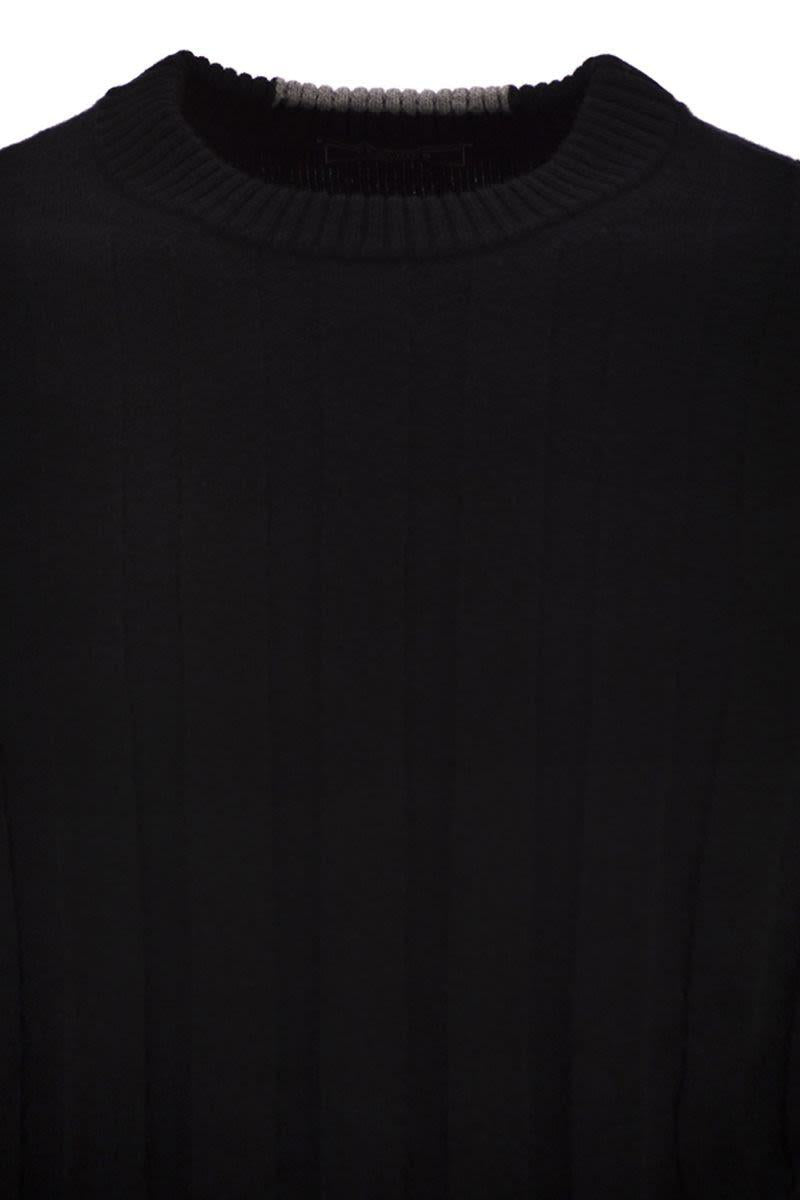 Peserico Wool And Cashmere Ribbed Jumper