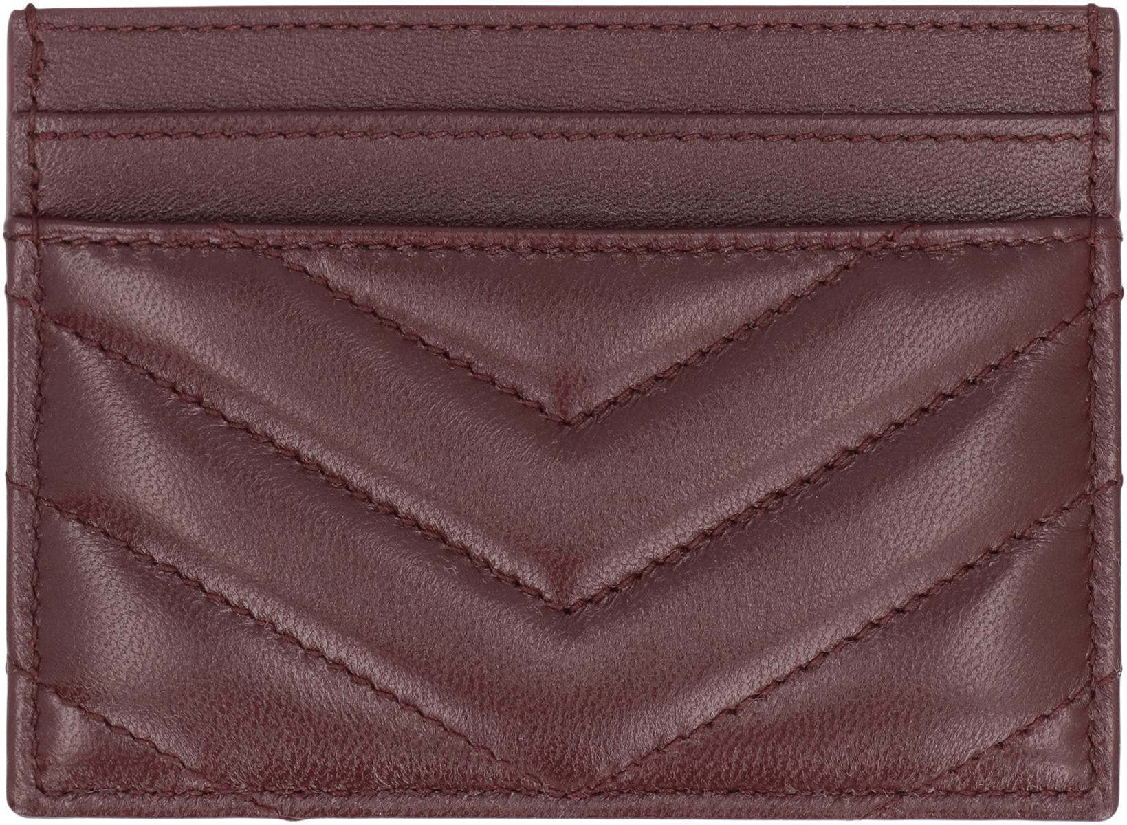 Saint Laurent Cassandre Quilted Leather Card Holder