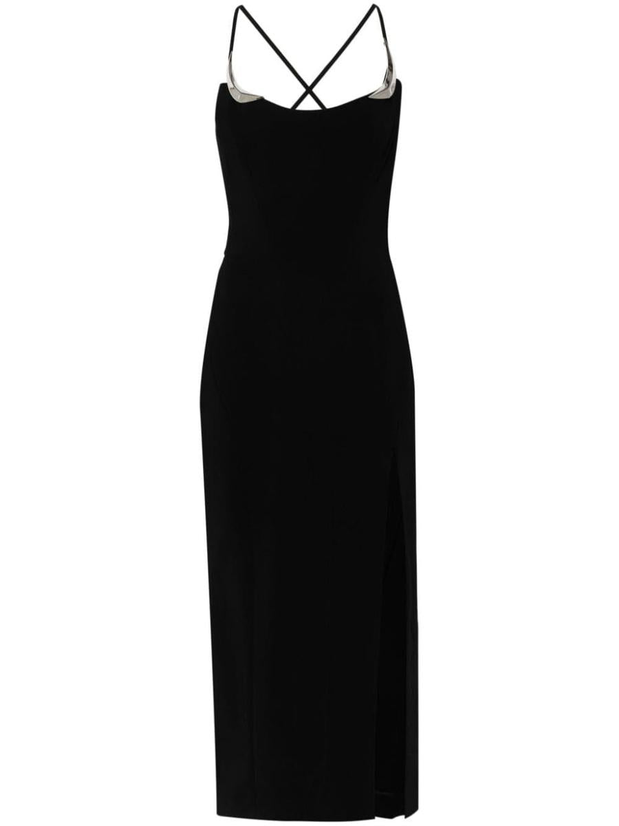 Mugler Ro1628 Midi Dress Clothing