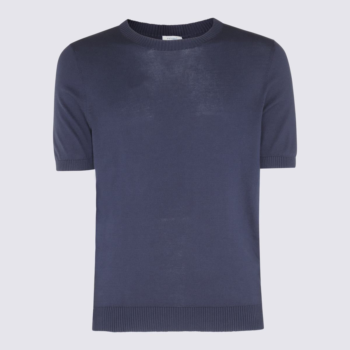 Malo Blue Cotton Sweatshirt