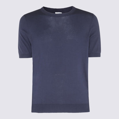 Malo Blue Cotton Sweatshirt