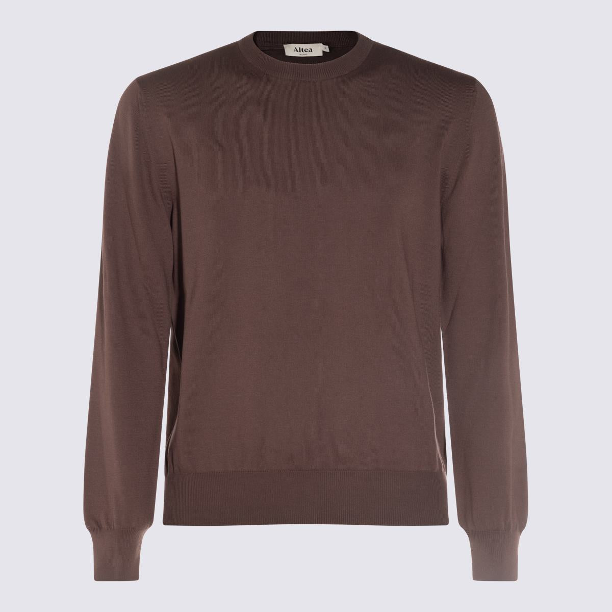 Altea Brown Cotton Knitwear