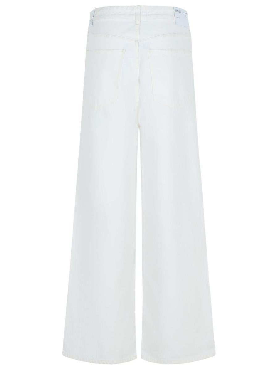 Agolde 'Vana' White Cotton Jeans