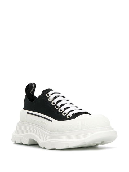 Alexander McQueen Tread Slick Canvas Sneakers With Rubber Sole