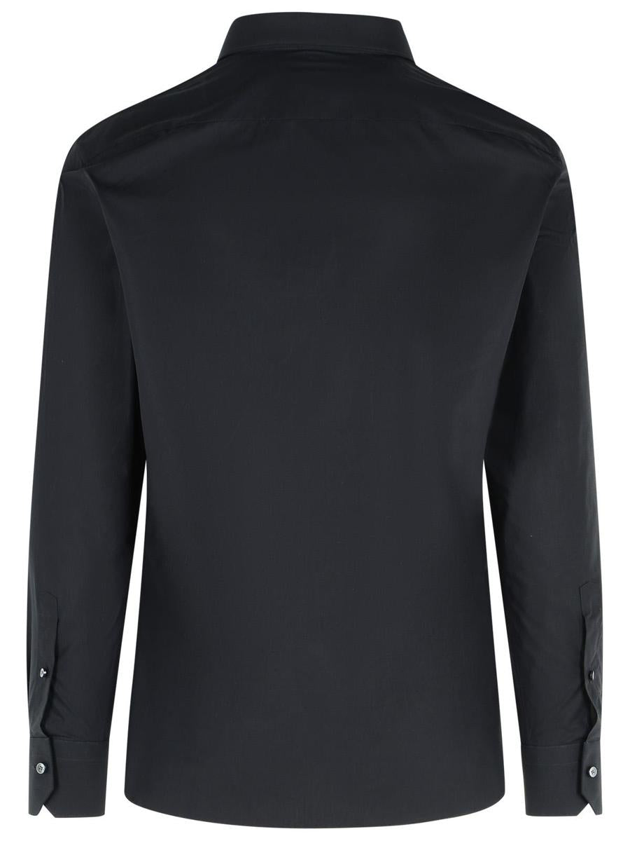 Zegna 'Trofeo' Dark Blue Cotton Shirt