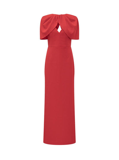 Rebecca Vallance Red Cape Long Dress Rebecca Vallance