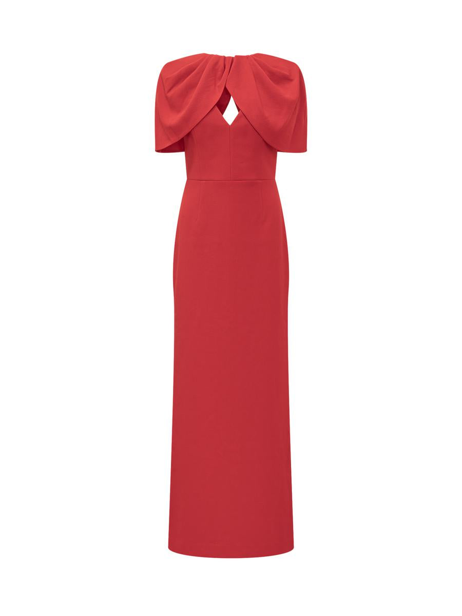 Rebecca Vallance Red Cape Long Dress Rebecca Vallance