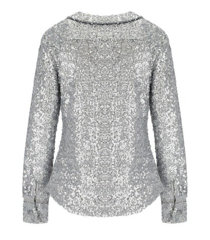 Stine Goya Grey Sequins Shirt