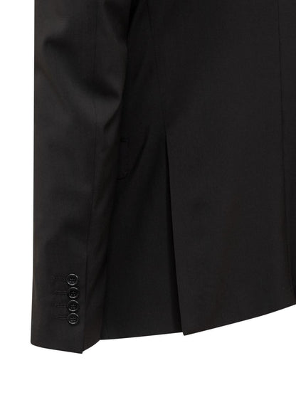 Emporio Armani Black Single-Breasted Blazer Emporio Armani