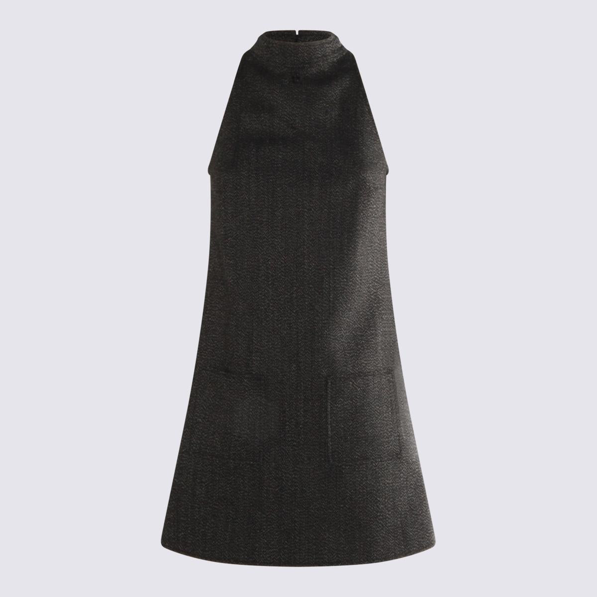 Courrèges Black Wool Mini Dress