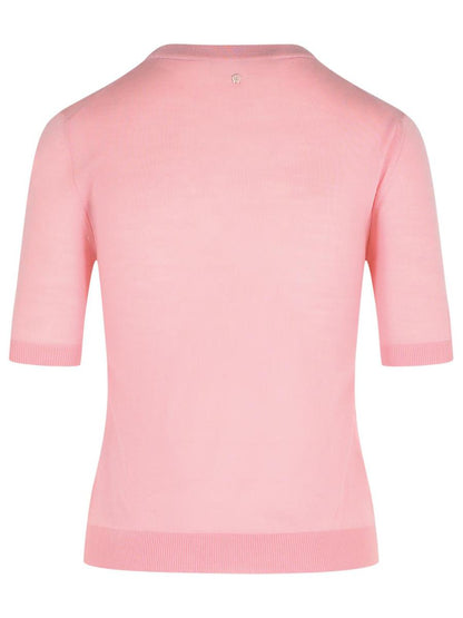 Versace Pink Virgin Wool Sweater