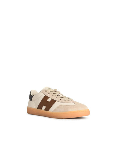 Hogan 'Cool' White Suede Sneakers