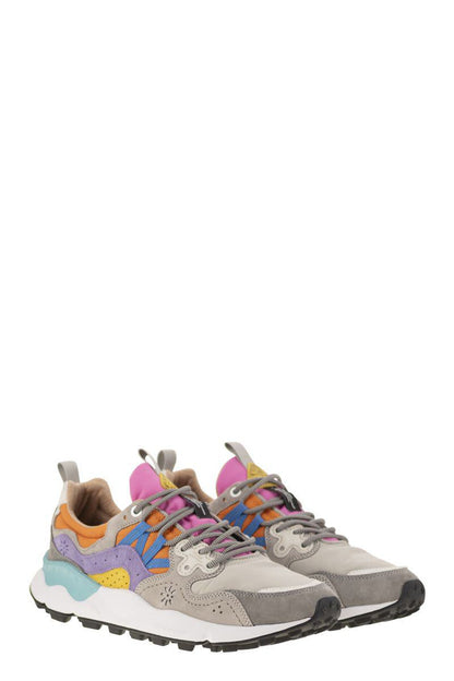 Flower Mountain Yamano 3 - Sneakers In Suede And Technical Fabric