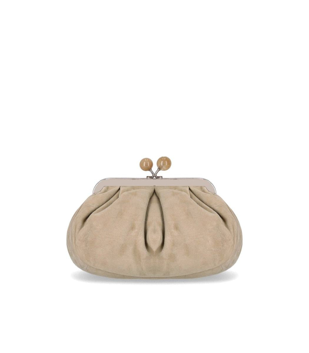 Weekend Max Mara Pasticcino Valois Small Beige Clutch